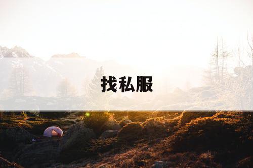 找私服