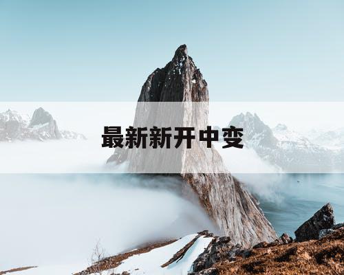 最新新开中变