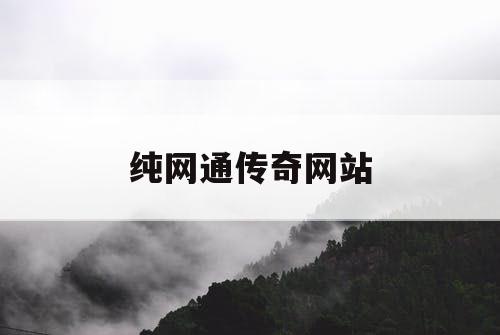 纯网通传奇网站