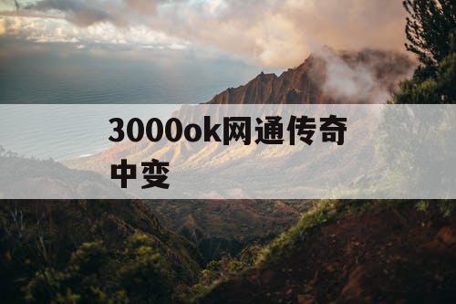 3000ok网通传奇中变
