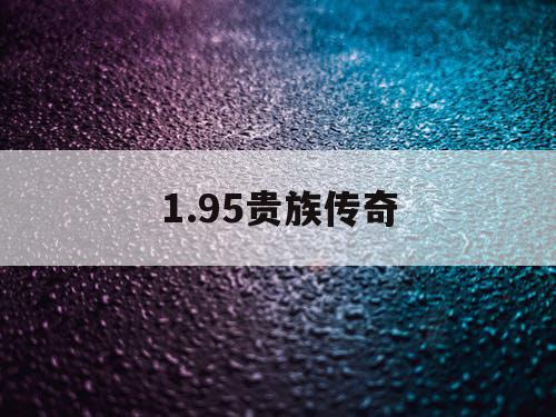 1.95贵族传奇