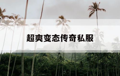 超爽变态传奇私服