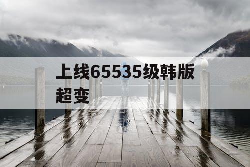 上线65535级韩版超变