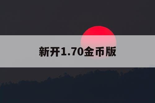 新开1.70金币版