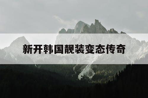 新开韩国靓装变态传奇