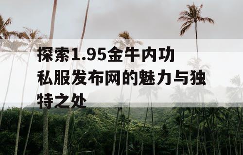 探索1.95金牛内功私服发布网的魅力与独特之处