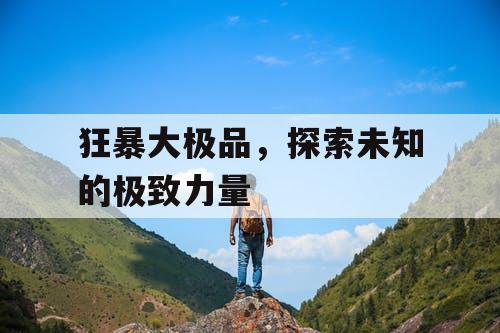 狂暴大极品，探索未知的极致力量