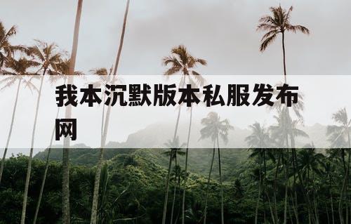 我本沉默版本私服发布网