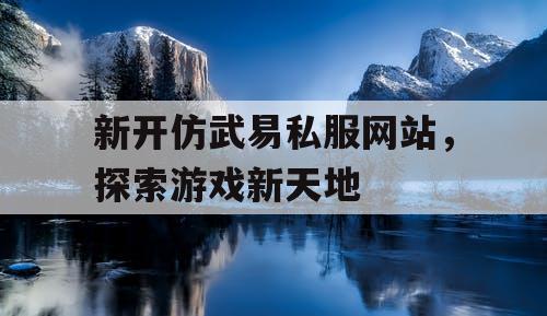 新开仿武易私服网站，探索游戏新天地