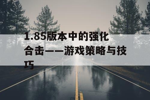 1.85版本中的强化合击——游戏策略与技巧