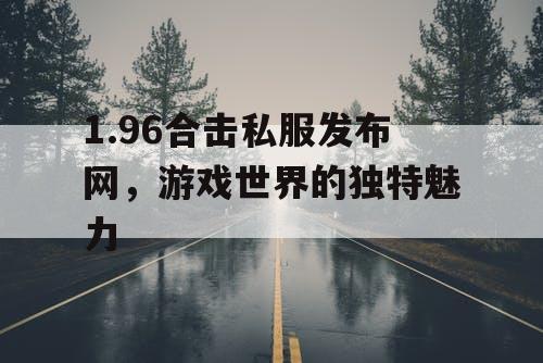 1.96合击私服发布网，游戏世界的独特魅力