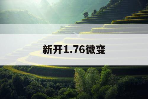 新开1.76微变
