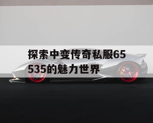 探索中变传奇私服65535的魅力世界