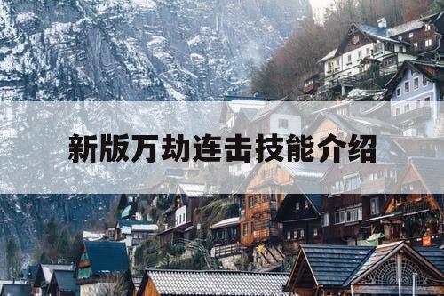 新版万劫连击技能介绍