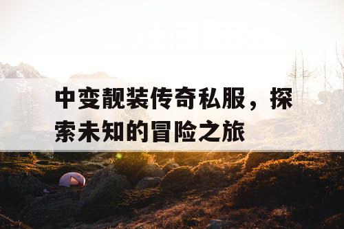 中变靓装传奇私服，探索未知的冒险之旅