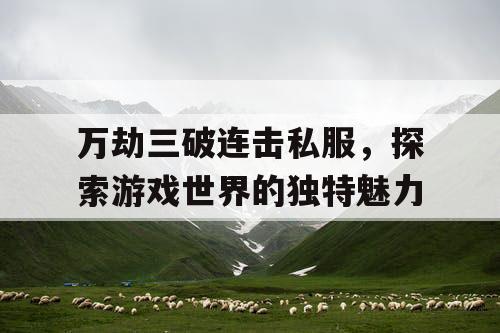 万劫三破连击私服，探索游戏世界的独特魅力