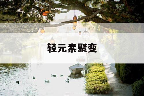 轻元素聚变