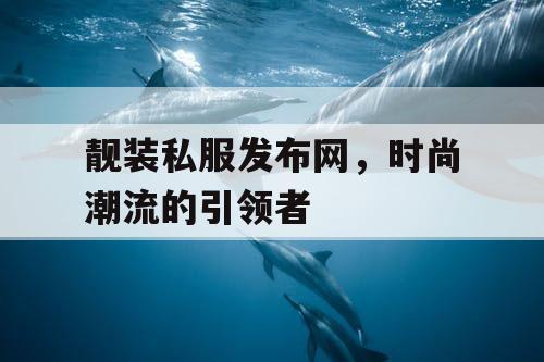 靓装私服发布网，时尚潮流的引领者