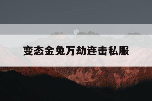变态金兔万劫连击私服