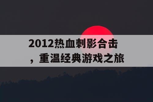 2012热血刺影合击，重温经典游戏之旅