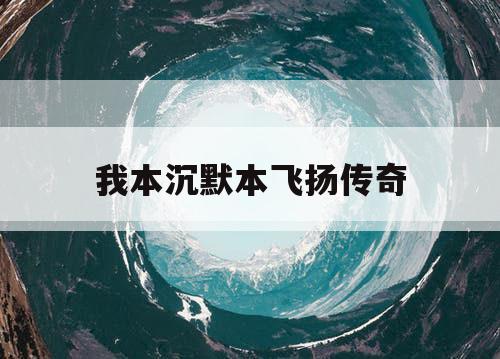 我本沉默本飞扬传奇