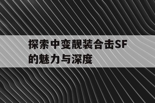 探索中变靓装合击SF的魅力与深度