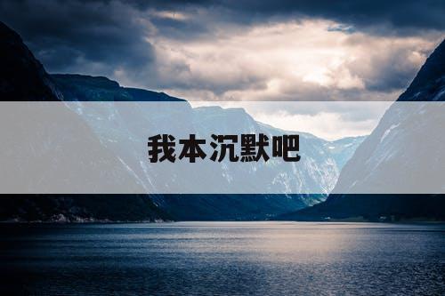 我本沉默吧