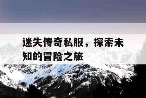 迷失传奇私服，探索未知的冒险之旅