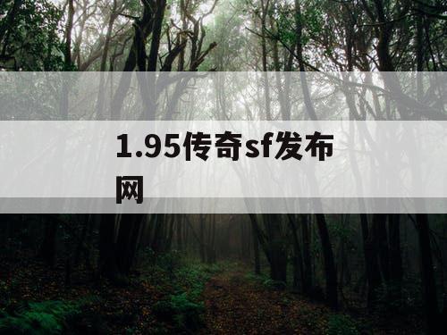 1.95传奇sf发布网