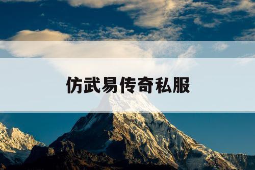 仿武易传奇私服