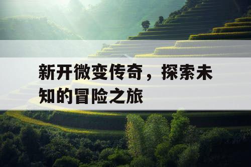 新开微变传奇，探索未知的冒险之旅