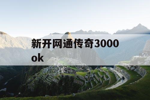 新开网通传奇3000ok