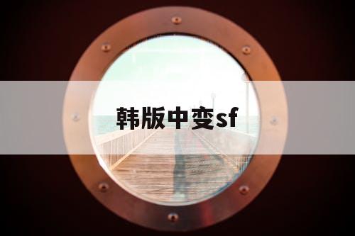 韩版中变sf