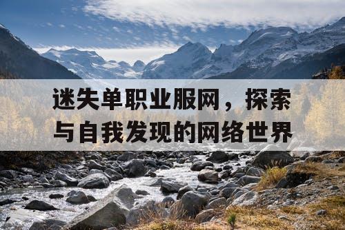 迷失单职业服网，探索与自我发现的网络世界