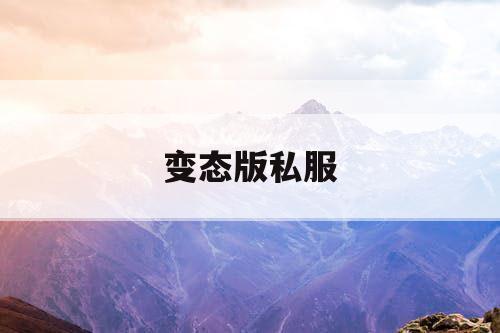 变态版私服