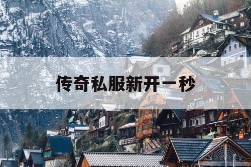 传奇私服新开一秒