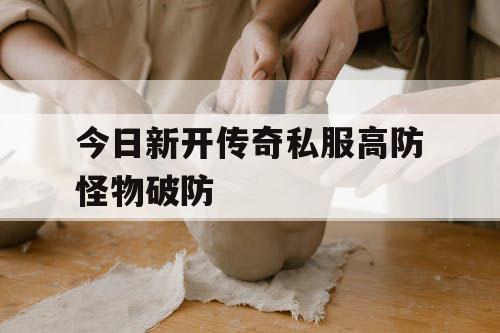 今日新开传奇私服高防怪物破防