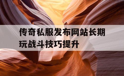 传奇私服发布网站长期玩战斗技巧提升