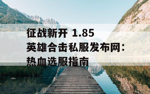 征战新开 1.85 英雄合击私服发布网：热血选服指南