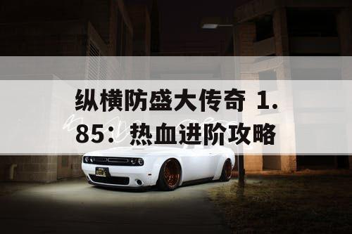 纵横防盛大传奇 1.85：热血进阶攻略