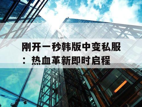 刚开一秒韩版中变私服：热血革新即时启程