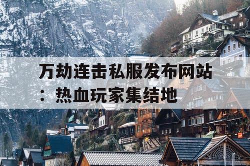 万劫连击私服发布网站：热血玩家集结地
