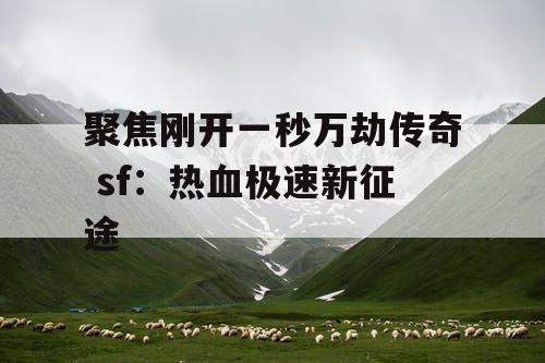 聚焦刚开一秒万劫传奇 sf：热血极速新征途