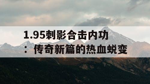 1.95刺影合击内功：传奇新篇的热血蜕变