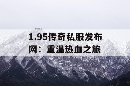 1.95传奇私服发布网：重温热血之旅