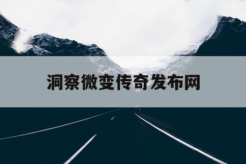 洞察微变传奇发布网