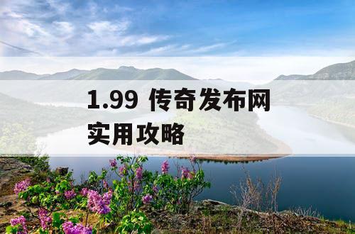 1.99 传奇发布网实用攻略