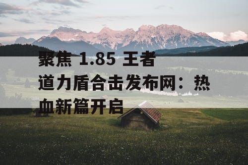 聚焦 1.85 王者道力盾合击发布网：热血新篇开启