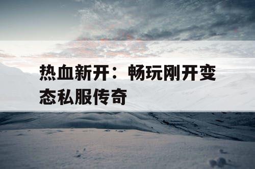 热血新开：畅玩刚开变态私服传奇