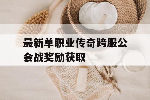 最新单职业传奇跨服公会战奖励获取